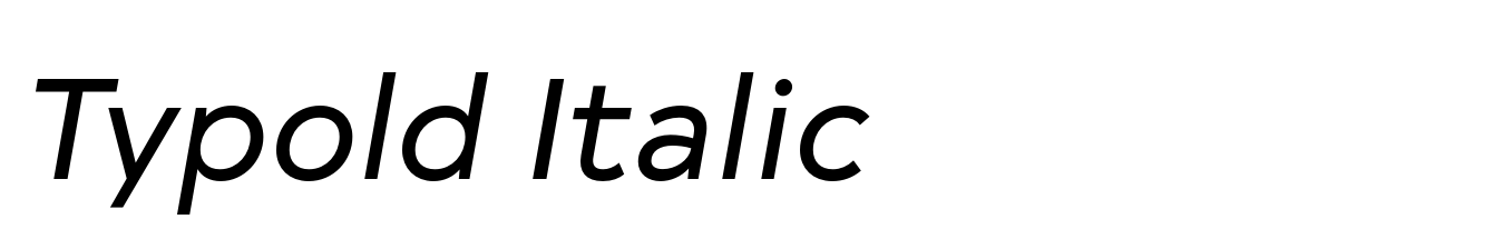 Typold Italic